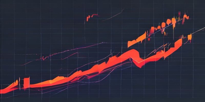 diagram showing index price as a straight line with mark price fluctuating around it